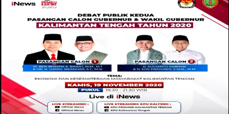 Debat Kandidat Paslon Gubernur dan Wagub Kalteng Dipastikan Tambah Seru