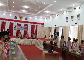 Pramuka Gelar Edukasi Cegah Transmisi Covid-19