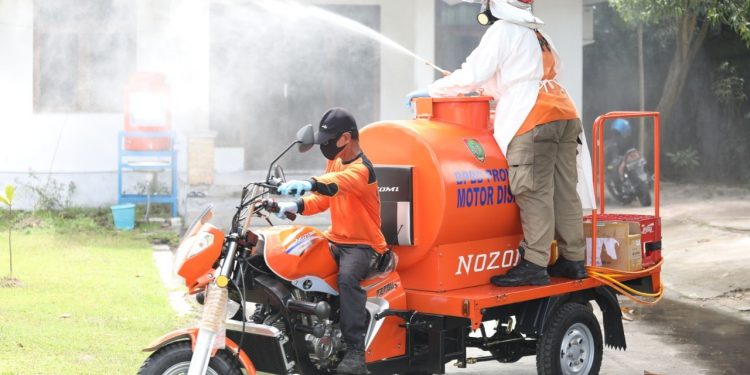 Satgas Covid-19 Sterilisasi 22 Kantor Perangkat Daerah Provinsi Kalteng