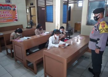 Peduli Pendidikan Dimasa Pandemi Polsek Siapkan Sarana Belajar Daring