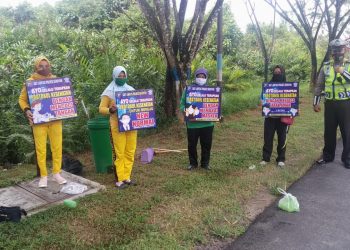 Sat Lantas Polres Seruyan Sosialisasikan Disiplin Protokol Kesehatan dan 3M