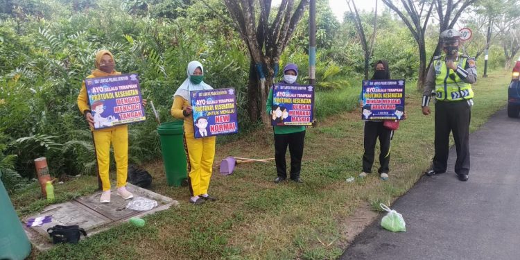 Sat Lantas Polres Seruyan Sosialisasikan Disiplin Protokol Kesehatan dan 3M