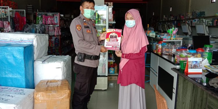 Personel Bagsumda Sosialisasi Rekrutmen Polri dan Sosialisasi Penerapan Prokes