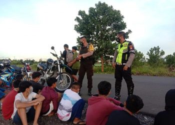 Ditsamapta Polda Kalteng Berhasil Amankan Belasan Pelaku Balap Liar