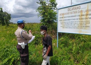 Polsek Seruyan Hilir Tak Pernah Bosan SosialisasiKan Maklumat Kapolda Kalteng