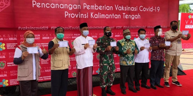 Hari Ini 10 Pejabat Publik Provinsi Kalteng Divaksin Covid-19 Sinovac