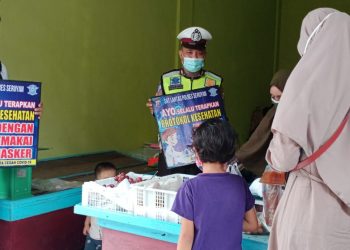 Salantas Polres Seruyan Himbau Untuk Gunakan Masker