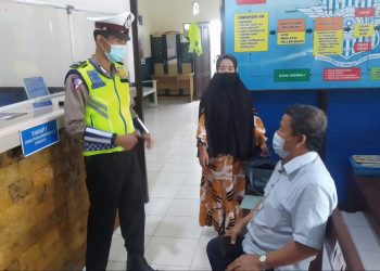 Satlantas Polres Seruyan Himbau Selalu Terapkan Protokol Kesehatan