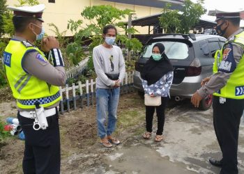 Satlantas Polres Seruyan Himbau Warga Selalu Gunakan Masker Saat Keluar Rumah