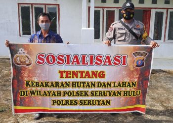 Polsek Seruyan Hulu Gencarkan Sosialisasi Karhutla
