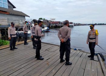 Antisipasi Banjir Kapolres Seruyan Pantau Debit Air DAS Seruyan