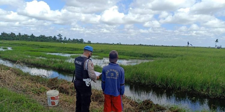 Polsek Seruyan Hilir Motivasi Warga dan Mendukung Ketahanan Pangan Masa Pandemi Covid-19