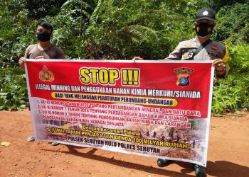 Polsek Seruyan Hulu Terus Imbau Warga Cegah Illegal Mining