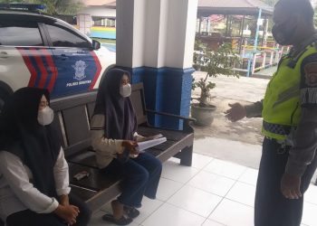 Satlantas Polres Seruyan Himbau Masyarakat Terapkan Prokes Covid-19