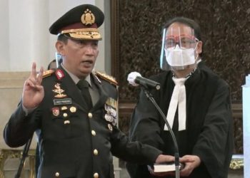 Presiden Jokowi Lantik Listyo Sigit Jadi Kapolri