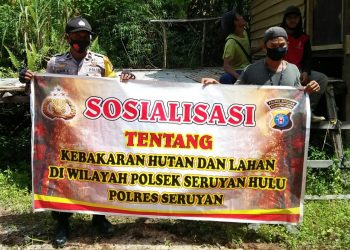 Polsek Seruyan Hulu Sosialisasi Cegah Karhutla