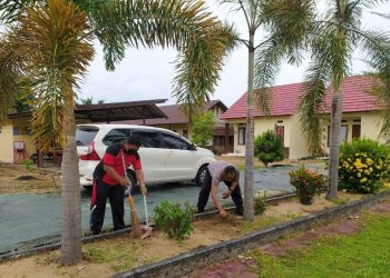 Kapolsek Seruyan Hilir Laksanakan Kurve dan Bersih Bersih Mako