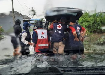 PMI Kalteng Datangi Lokasi Banjir Kalsel