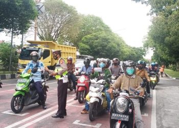 Personel Dikyasa Imbau Pengguna Jalan Raya Terapkan Prokes