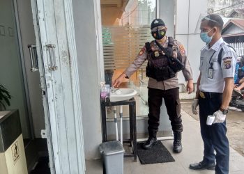 Unit Shabara Polsek Seruyan Hilir Melakukan Giat Rutin Prokes 3M