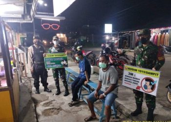 Polsek Seruyan Hilir Kembali Melaksanakan Operasi Yustisi Malam Hari