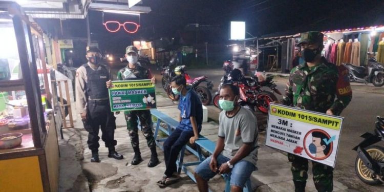 Polsek Seruyan Hilir Kembali Melaksanakan Operasi Yustisi Malam Hari