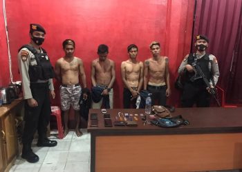 Asik Pesta Sabu, 4 Pemuda Digaruk Ditsamapta Polda Kalteng