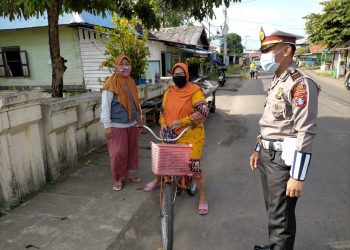 Satlantas Polres Seruyan Himbau Warga Untuk Tertib Prokes Covid-19