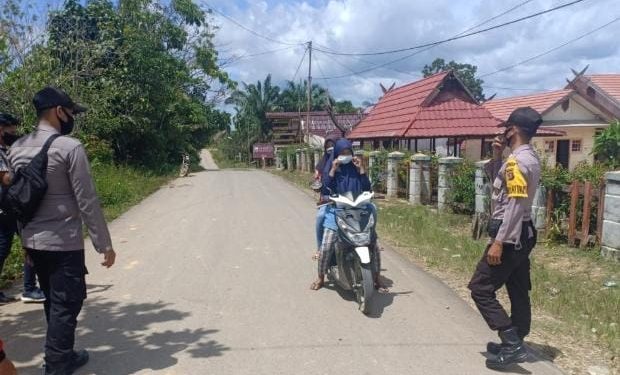 Personel Polsek Seruyan Tengah Gencar Lakukan Operasi Yustisi