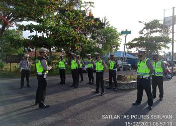 Sat Lantas Polres Seruyan Selalu Laksanakan Gatur Lalin di Pagi Hari