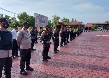 Polres Seruyan Gelar Patroli Gabungan Skala Besar Antisipasi Gejolak Usai Sidang MK Gugatan Pilkada Kalteng