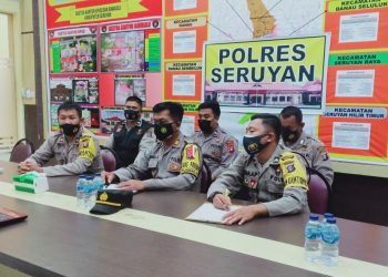 Zoom Meeting Workshop Fasilitator Tracer Covid-19 di Aula Data Polres Seruyan Kab.Seruyan