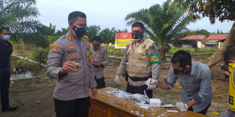 Sejumlah Perwira dan Brigadir Polres Seruyan Diperiksa Urine