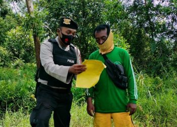 Polsek Seruyan Hilir Tingkatkan Patroli dan Sosialisasi Tentang Karhutla