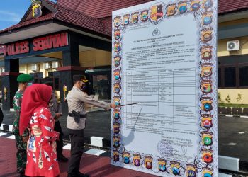 Polres Seruyan dan Polsek Jajaran Apel Kesiapsiagaan Menghadapi Karhutla