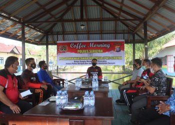 Coffee Morning, Polres Seruyan Jalin Silaturahmi dengan Media