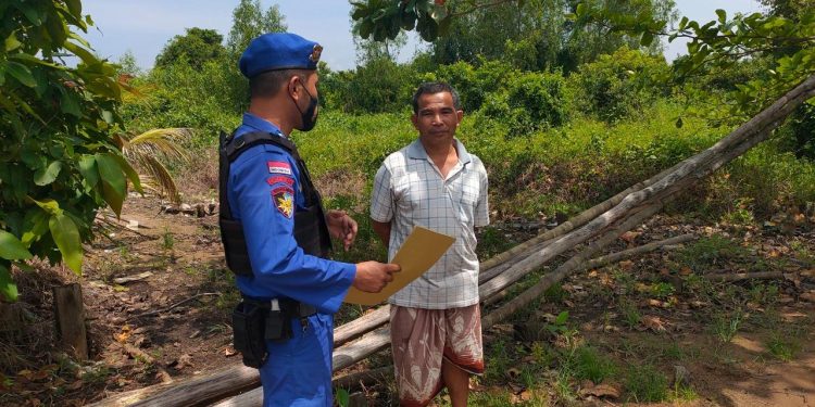 Satpolairud Polres Seruyan Tingkatkan Patroli dan Sosialisasi Tentang Karhutla