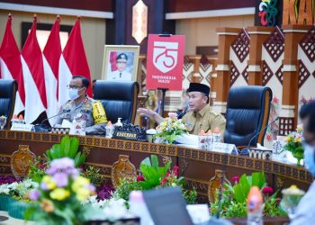 Gubernur Kalteng Hadiri Rakor Pencegahan dan Penanganan Karhutla Tahun 2021