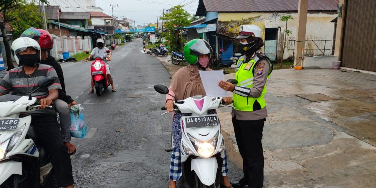 Sat Lantas Polres Seruyan Sosialisasi Maklumat Kapolda Kalteng