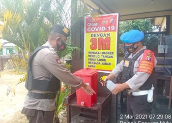 Polsek Seruyan Hulu Melaksanakan Kegiatan Yustisi di Desa Tumbang Manjul