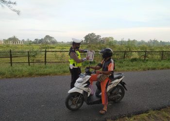 Sat Lantas Polres Seruyan Sosialisasi Maklumat Kapolda Kalteng