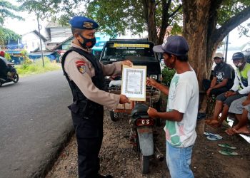 Sat Polairud Polres Seruyan Sosialisasikan Larangan Karhutla ke Warga Pesisir