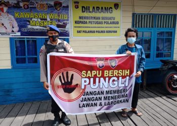 Satpolairud Melaksanakan Sosialisasi Tentang  Saber Pungli