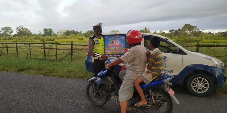 Stop Pungli, Sat Lantas Polres Seruyan Sosialisasi Saber Pungli