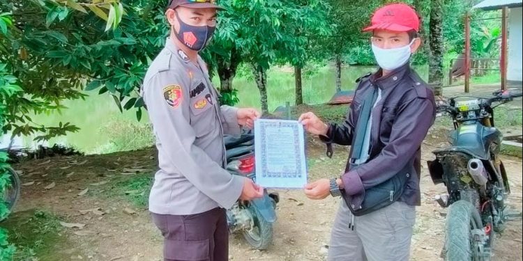 Polsek Seruyan Hulu  Sosialisasi Cegah Karhutla
