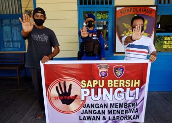 Satpolairud Polres Seruyan Sosialisasi Saber Pungli