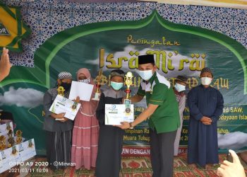 Rahmanto Hadiri Peringatan Isra Mi’raj di Kelurahan Muara Tuhup