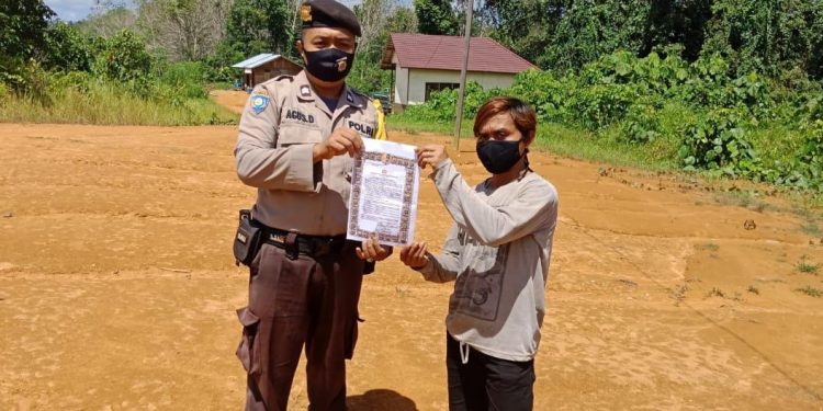 Polsek Seruyan Hulu Sosialisasi Cegah Karhutla