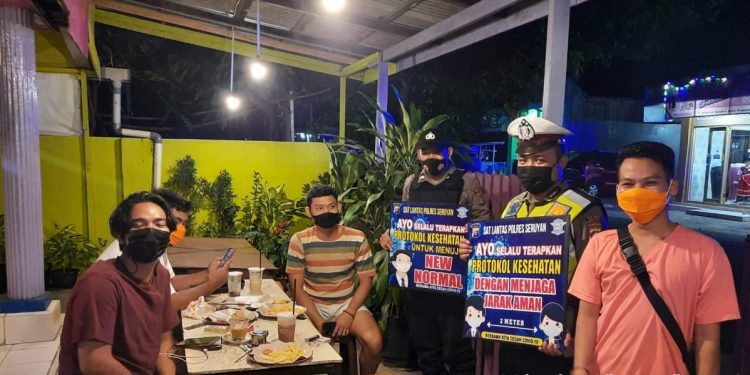 Tim Yustisi Polres Seruyan Terus Ingatkan Warga Patuhi Prokes