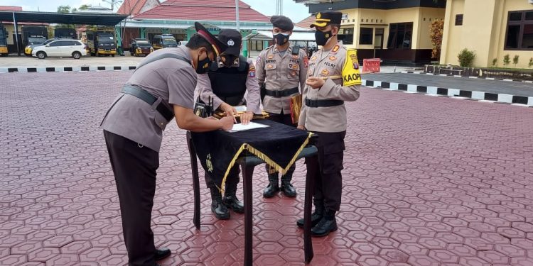 Kapolres Seruyan Pimpin Sertijab Empat PJU Polres Seruyan